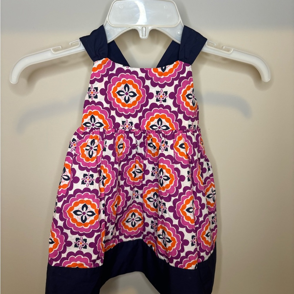 Gymboree Floral Dress. Bow on back. Size 12-18 months.